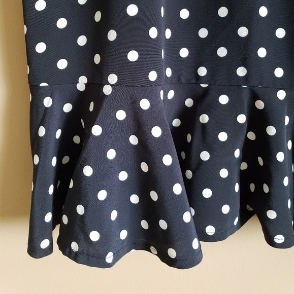 VINTAGE POLKA DOT MIDI DRESS - Picture 3 of 5